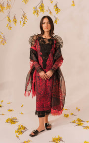 Asifa & Nabeel Miraki Embroidered Lawn Unstitched 3 Piece Suit MKL-11