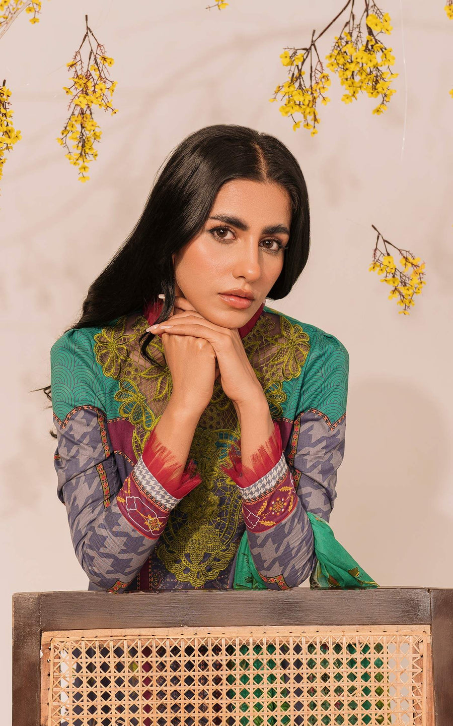 Asifa & Nabeel Miraki Embroidered Lawn Unstitched 2 Piece Suit MKL-16