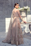 Meeral Luxury Formal Wedding Chiffon Unstitched 3pc Suit ML-05-PINK - FaisalFabrics.pk