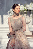 Meeral Luxury Formal Wedding Chiffon Unstitched 3pc Suit ML-05-PINK - FaisalFabrics.pk