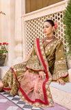 Maryum N Maria Eid e Nobahar Luxury Lawn Unstitched 3Pc Suit - Olive Garden