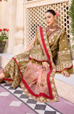 Maryum N Maria Eid e Nobahar Luxury Lawn Unstitched 3Pc Suit - Olive Garden