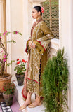 Maryum N Maria Eid e Nobahar Luxury Lawn Unstitched 3Pc Suit - Olive Garden