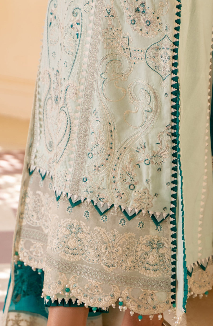 Maryum N Maria Eid e Nobahar Luxury Lawn Unstitched 3Pc Suit - Steamy