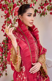 Maryum N Maria Eid e Nobahar Luxury Lawn Unstitched 3Pc Suit - Cranberry