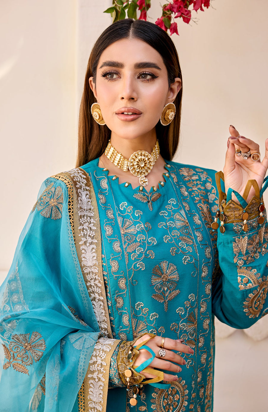 Maryum N Maria Eid e Nobahar Luxury Lawn Unstitched 3Pc Suit - Thankful
