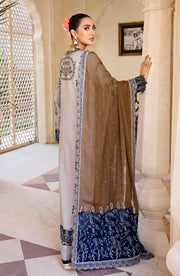 Maryum N Maria Eid e Nobahar Luxury Lawn Unstitched 3Pc Suit - Night Divine
