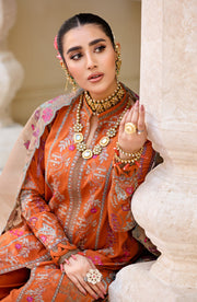 Maryum N Maria Eid e Nobahar Luxury Lawn Unstitched 3Pc Suit - Antiqued