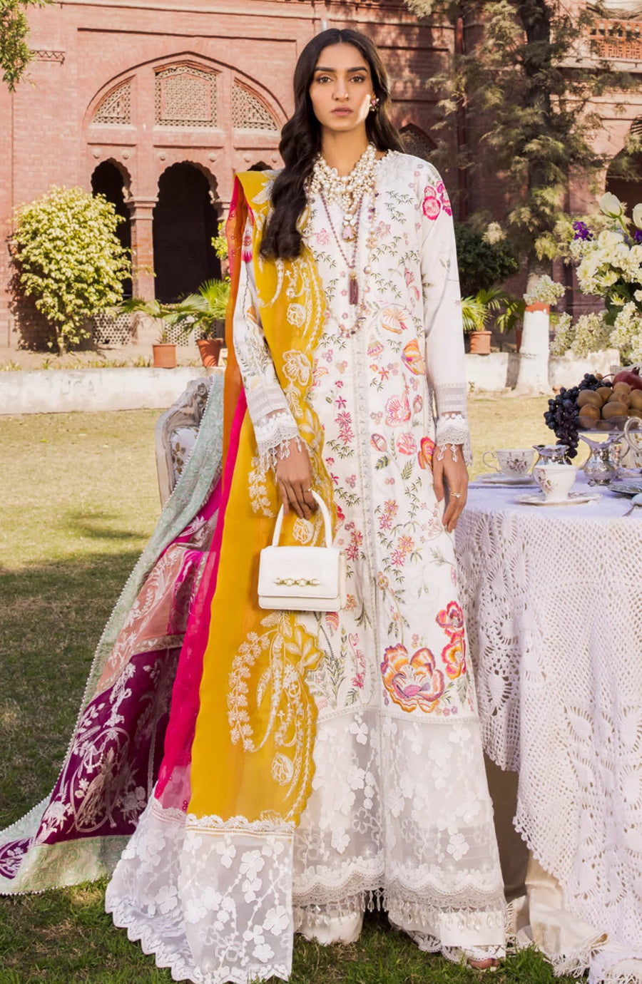Maryum N Maria Rang Manch Luxury Lawn Unstitched 3 Piece Suit MLFD-078
