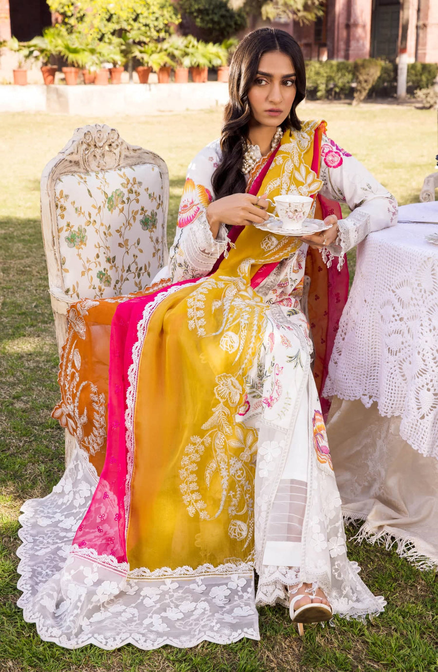 Maryum N Maria Rang Manch Luxury Lawn Unstitched 3 Piece Suit MLFD-078