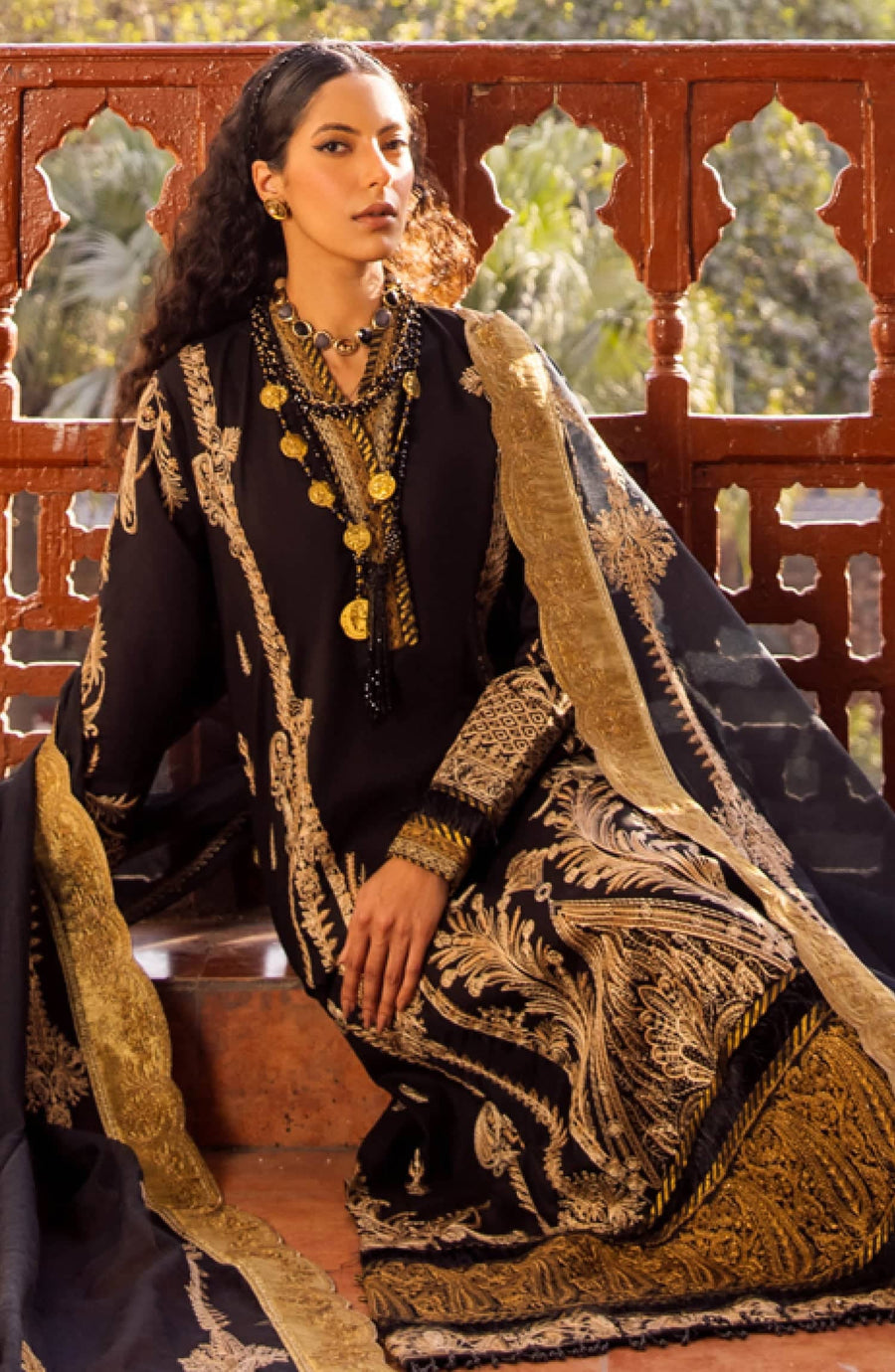 Maryum N Maria Rang Manch Luxury Lawn Unstitched 3 Piece Suit MLFD-079