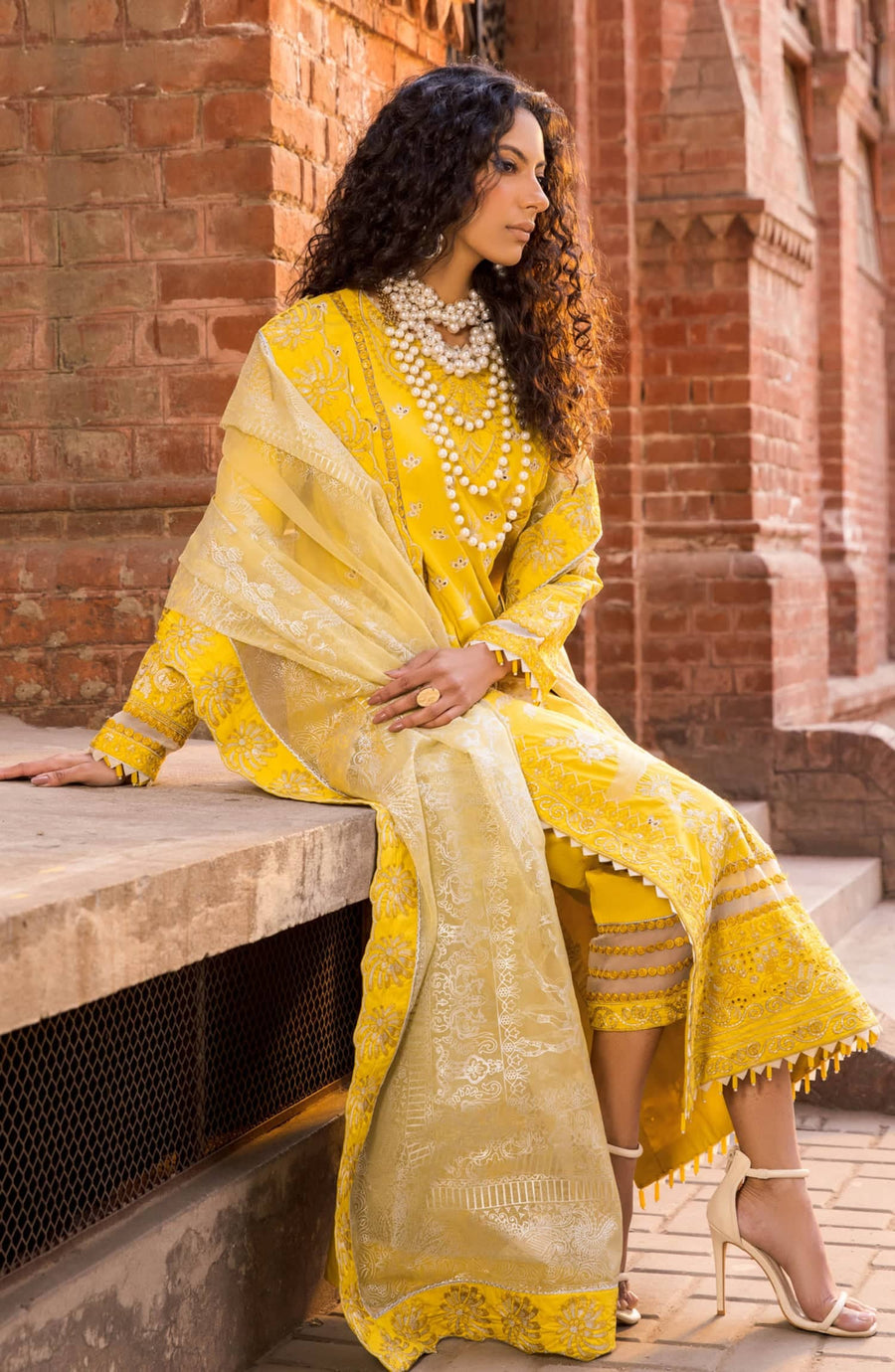 Maryum N Maria Rang Manch Luxury Lawn Unstitched 3 Piece Suit MLFD-080