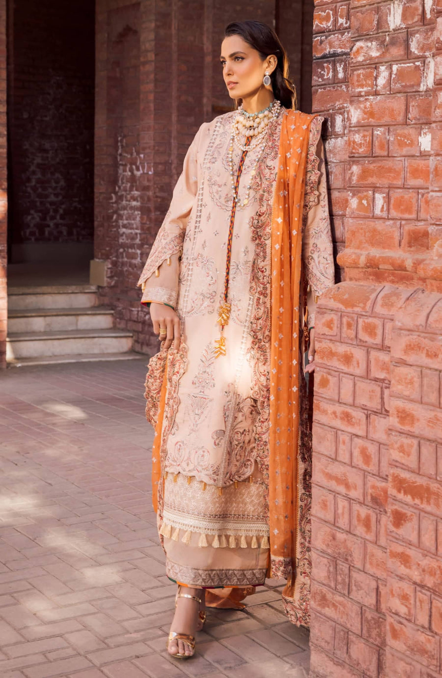 Maryum N Maria Rang Manch Luxury Lawn Unstitched 3 Piece Suit MLFD-081
