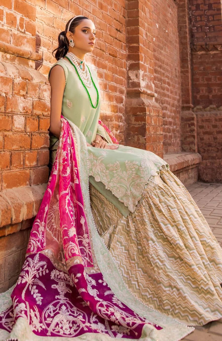 Maryum N Maria Rang Manch Luxury Lawn Unstitched 3 Piece Suit MLFD-083