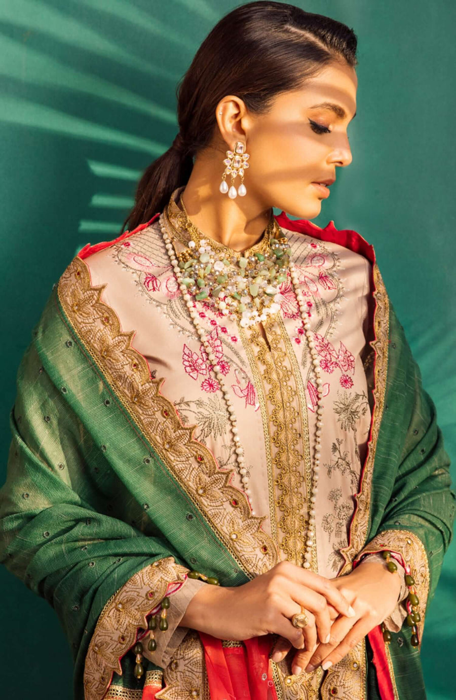 Maryum N Maria Rang Manch Luxury Lawn Unstitched 3 Piece Suit MLFG-011