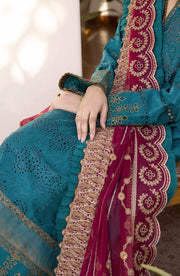 Maryum N Maria Chikankari Ready to Wear 3Pc Suit MLRD-071 Lapis