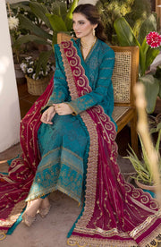 Maryum N Maria Chikankari Ready to Wear 3Pc Suit MLRD-071 Lapis
