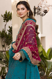 Maryum N Maria Chikankari Ready to Wear 3Pc Suit MLRD-071 Lapis