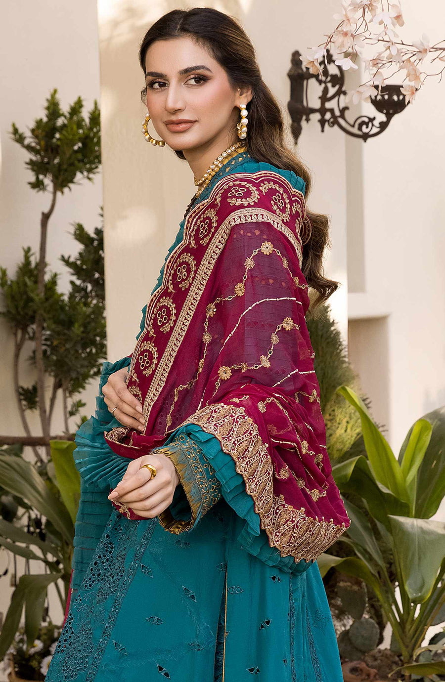 Maryum N Maria Chikankari Ready to Wear 3Pc Suit MLRD-071 Lapis