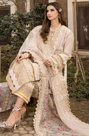 Maryum N Maria Chikankari Ready to Wear 3Pc Suit MLRD-072 Golden Mist