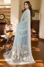 Maryum N Maria Chikankari Ready to Wear 3Pc Suit MLRD-073 Iced Aqua