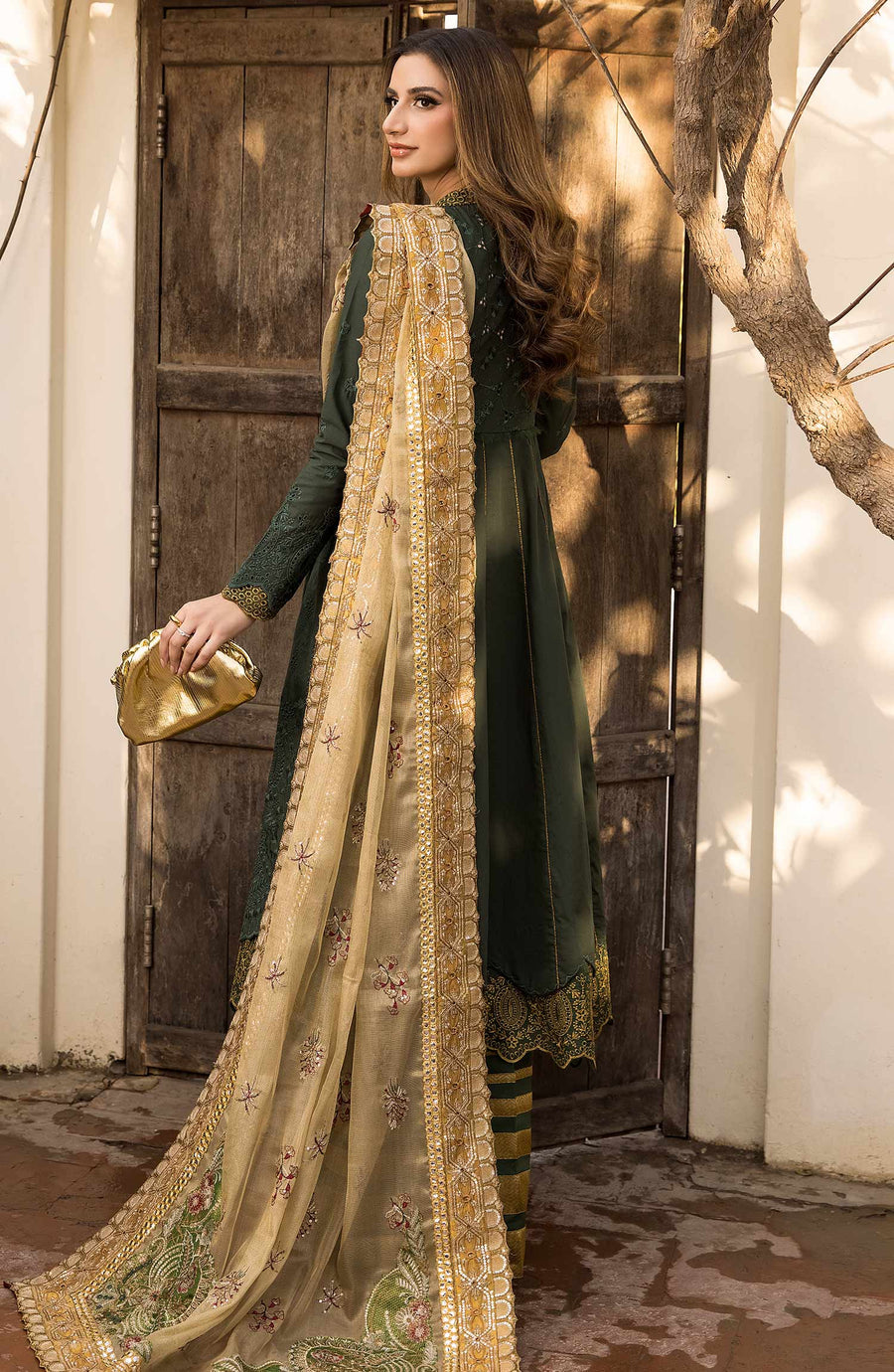 Maryum N Maria Chikankari Ready to Wear 3Pc Suit MLRF-037 Juniper