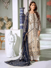 Maryum N Maria Luxury Chiffon Collection 2020 MMC-01 PERL HARPS - FaisalFabrics.pk