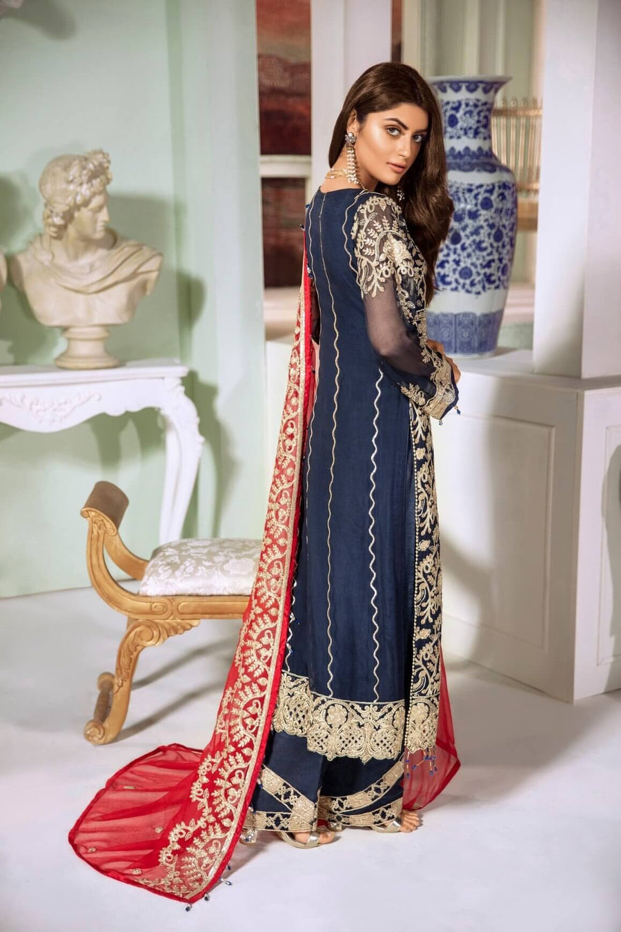 Maryum N Maria Luxury Chiffon Collection 2020 MMC-04 DYNAT LENYS - FaisalFabrics.pk