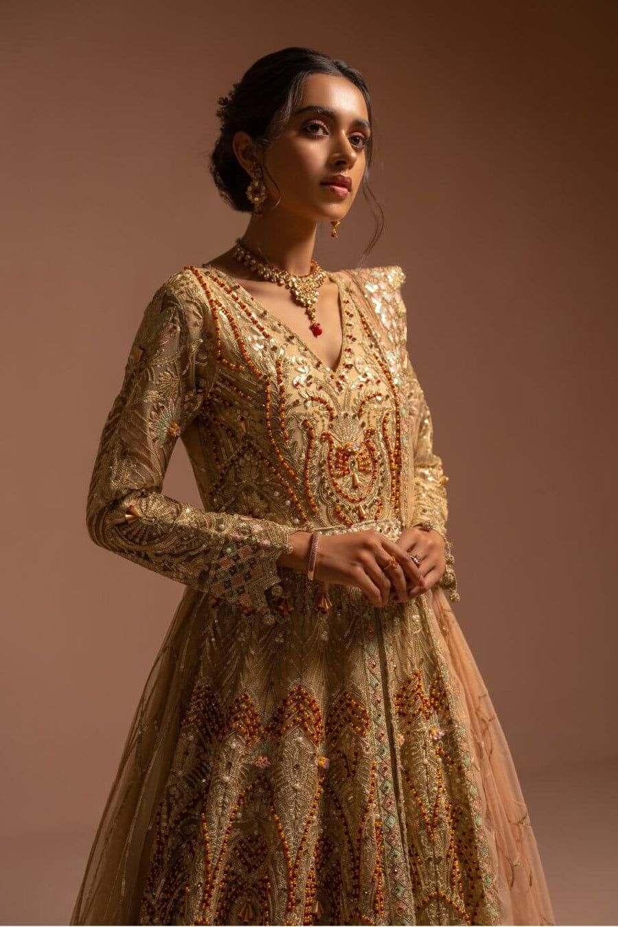 Maryum N Maria Bridal Designer Hand Made Embroidered Suit E-02 Dusk Glam - FaisalFabrics.pk