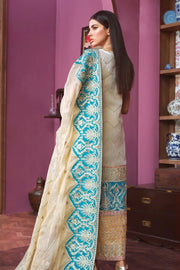 Maryum N Maria Freesia Hand Made Embroidered Suit FF-01 Offling Peace - FaisalFabrics.pk