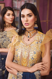 Maryum N Maria Freesia Hand Made Embroidered Suit FF-05 Offling Peace - FaisalFabrics.pk