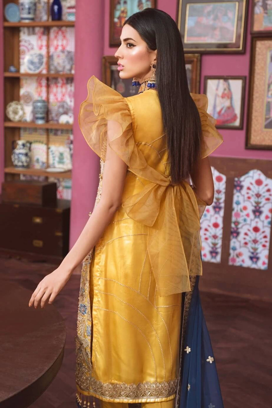 Maryum N Maria Freesia Hand Made Embroidered Suit FF-05 Offling Peace - FaisalFabrics.pk