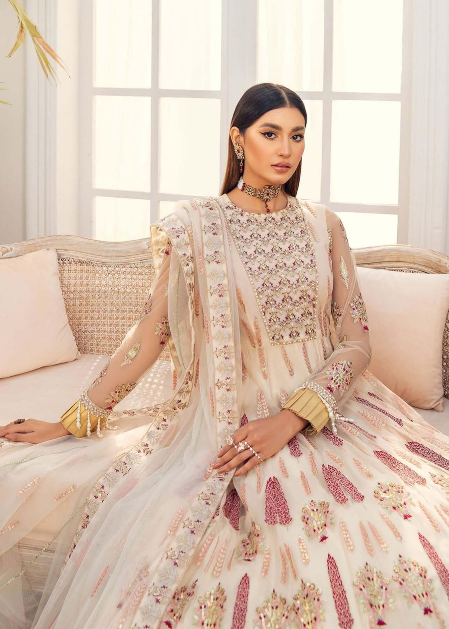Akbar Aslam Libas e Khas Unstitched Formals 3pc Suit AALK-1395 MORGANITE - FaisalFabrics.pk