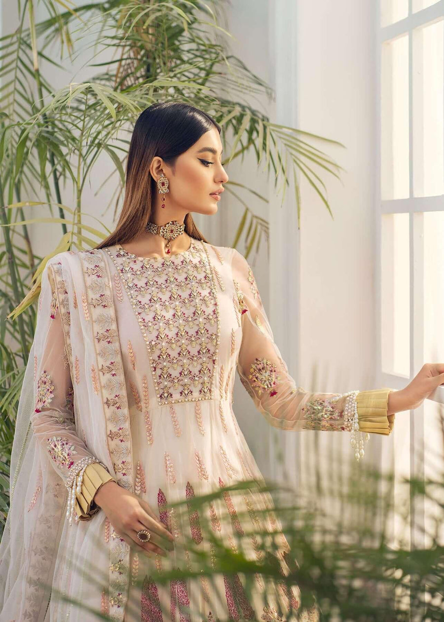 Akbar Aslam Libas e Khas Unstitched Formals 3pc Suit AALK-1395 MORGANITE - FaisalFabrics.pk