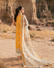 Maria Osama Khan Pariwash Unstitched Lawn 3Pc Suit Qamar (US-012)