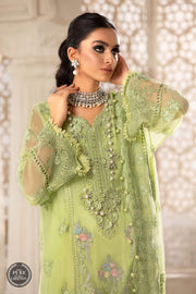 Maria.B Unstitched Chiffon 3Pc Suit MPC-22-207-Lime Green