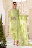 Maria.B Unstitched Chiffon 3Pc Suit MPC-22-207-Lime Green