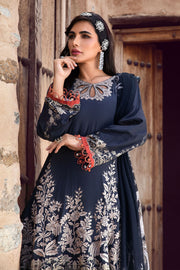 Desert Rose by Maria B Mprints Unstitched Khaddar 3Pc Suit MPT-1506-B
