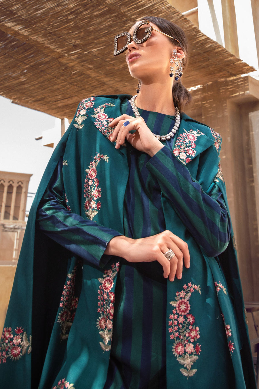 Desert Rose by Maria B Mprints Unstitched Khaddar 3Pc Suit MPT-1508-A