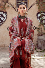 Desert Rose by Maria B Mprints Unstitched Khaddar 3Pc Suit MPT-1508-B