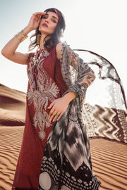Desert Rose by Maria B Mprints Unstitched Cambric 3Pc Suit MPT-1509-A