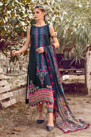 Desert Rose by Maria B Mprints Unstitched Cambric 3Pc Suit MPT-1510-B