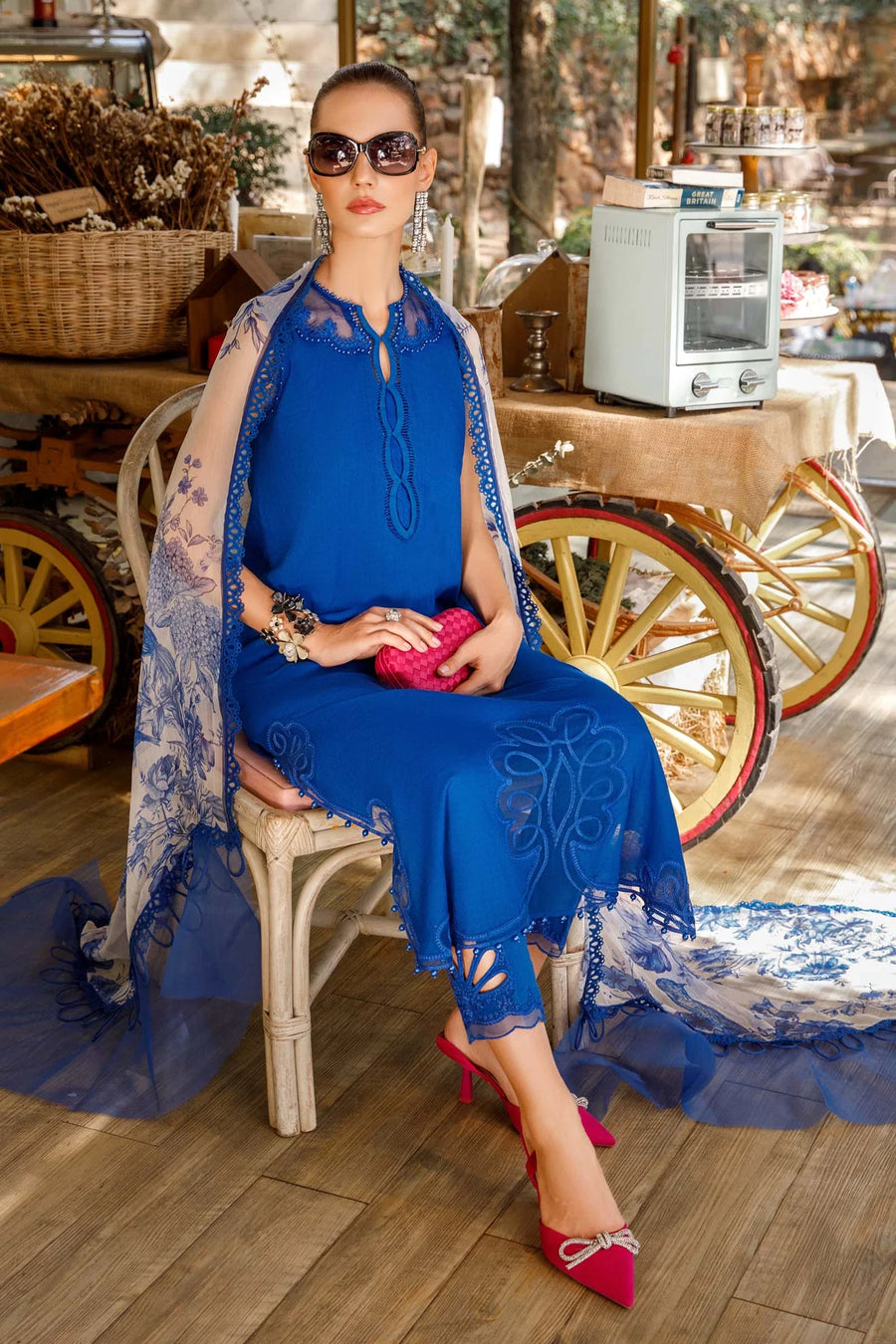 Maria.B M.Prints Lawn Unstitched Embroidered 3 Piece Suit MPT-1704-B