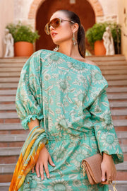 Maria.B M.Prints Lawn Unstitched Embroidered 3 Piece Suit MPT-1709-A