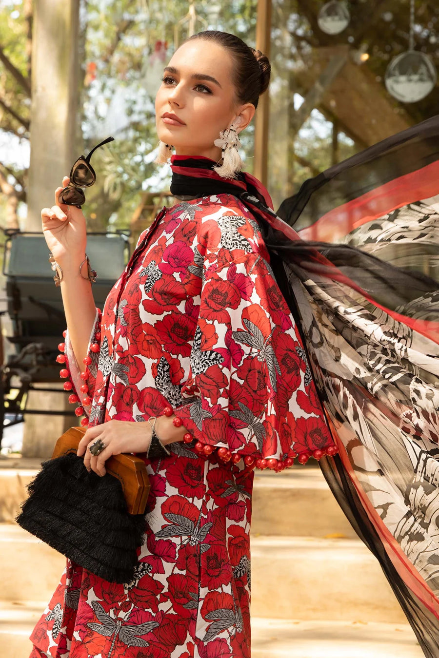 Maria.B M.Prints Lawn Unstitched Embroidered 3 Piece Suit MPT-1710-A