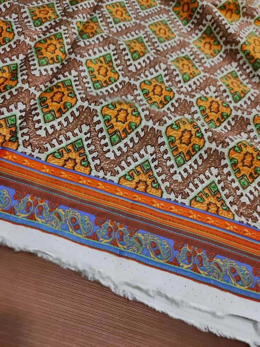 Faisal Fabrics Printed Pashmina Unstitched 2Pc Shalwar Kameez MR-04 - FaisalFabrics.pk