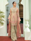 MASHQ Premium Embroidery Wedding Collection 3pc Suit MW-06 Blush Obsession - FaisalFabrics.pk