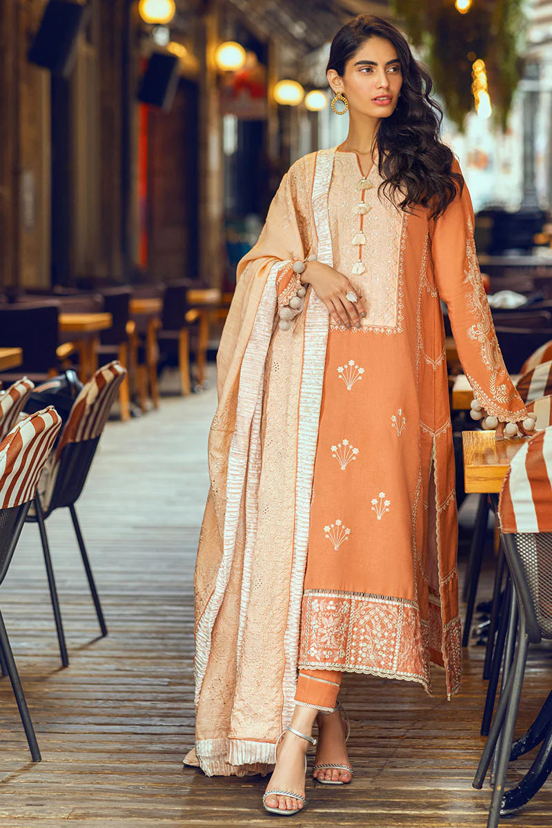 MUSHQ Broadway Returns Unstitched Khaddar 3Pc Suit MW22-01 MAHIRA