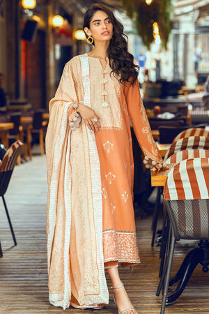 MUSHQ Broadway Returns Unstitched Khaddar 3Pc Suit MW22-01 MAHIRA