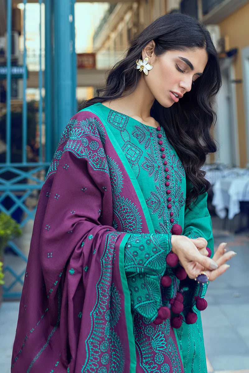 MUSHQ Broadway Returns Unstitched Khaddar 3Pc Suit MW22-04 NUR